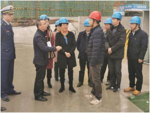 吳興區(qū)人大常委會黨組書記、主任吳旭一行調研市北32#地塊項目工程